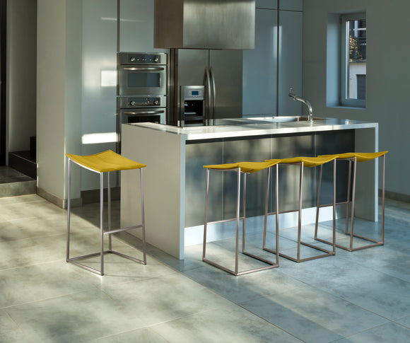Bocca - Stationary Backless Stool with Upholstered Seat by Trica - Stools Canada