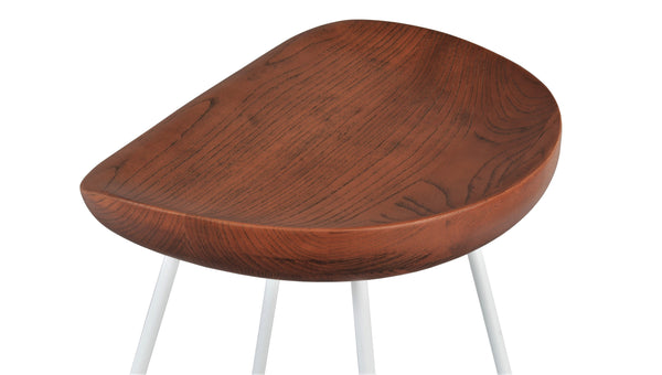 Cattelan - Solid Ash Antique Brushed Seat and Black Powdered Steel Base by BNT sohoConcept - Stools Canada