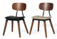 Esedra - Dining Chair with Black PPM Seat and Walnut Finished Base by BNT sohoConcept - Stools Canada