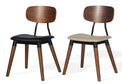 Esedra - Dining Chair with Wheat PPM Seat and Walnut Finished Base by BNT sohoConcept - Stools Canada