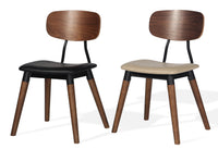 Esedra - Dining Chair with Wheat PPM Seat and Walnut Finished Base by BNT sohoConcept - Stools Canada
