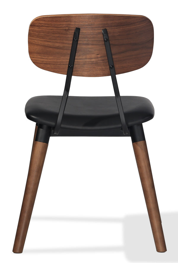 Esedra - Dining Chair with Black PPM Seat and Walnut Finished Base by BNT sohoConcept - Stools Canada