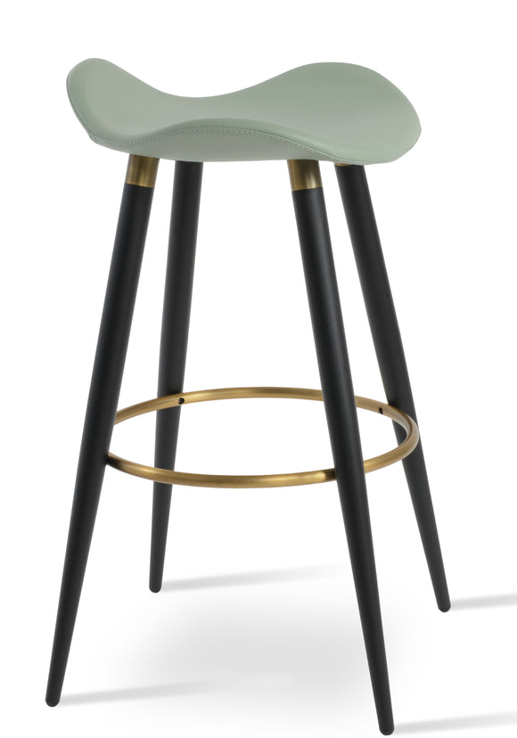 Falcon - Ana Stool with Mint PPM Seat and Black Steel Base by BNT sohoConcept - Stools Canada