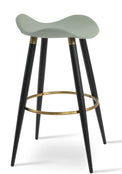 Falcon - Ana Stool with Mint PPM Seat and Black Steel Base by BNT sohoConcept - Stools Canada