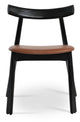 Florence - Dining Chair with Hazelnut PPM Seat and Black Finished Base by BNT sohoConcept - Stools Canada