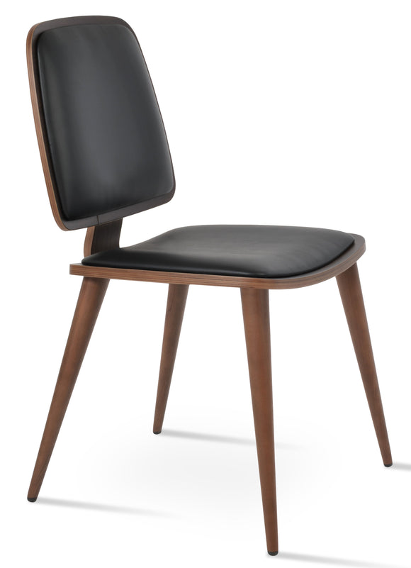 Ginza - Dining Chair with Black PPM Seat and Walnut Finished Base by BNT sohoConcept - Stools Canada