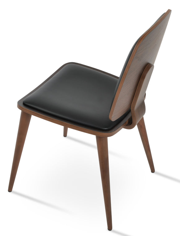 Ginza - Dining Chair with Black PPM Seat and Walnut Finished Base by BNT sohoConcept - Stools Canada