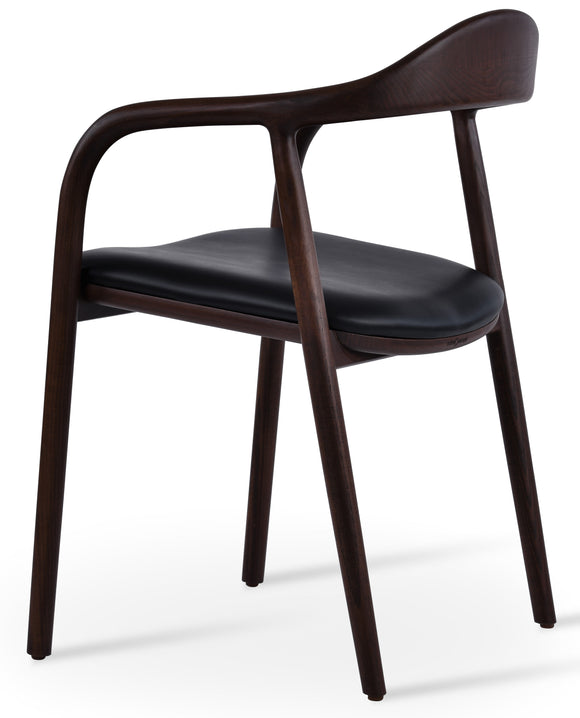 Infinity - Arm Chair with Black PPM Seat and Walnut Finished Base by BNT sohoConcept - Stools Canada