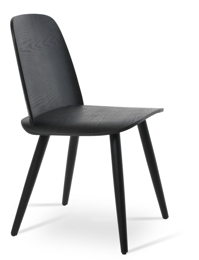 Janelle - Dining Chair with Black Finished Seat and Black Finished Base by BNT sohoConcept - Stools Canada