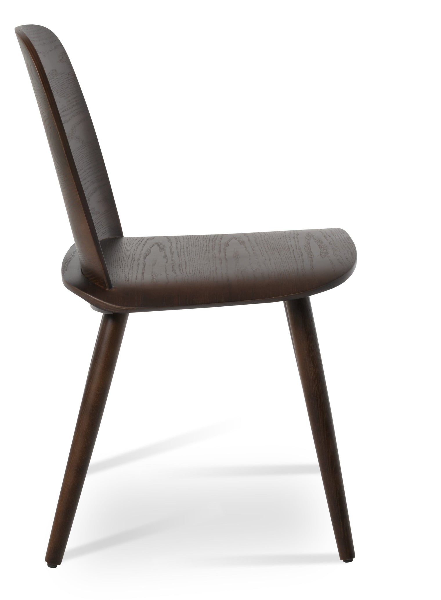 Janelle - Dining Chair with Walnut Finished Seat and Walnut Finished Base by BNT sohoConcept - Stools Canada