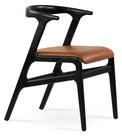 Morelato - Dining Chair with Hazelnut PPM Seat and Black Finished Base by BNT sohoConcept - Stools Canada