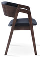 Myndos - Arm Chair with Black PPM Seat and Beechwood Walnut Base by BNT sohoConcept - Stools Canada