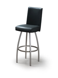 Nicholas - Swivel Stool with Upholstered Seat and Backrest by Trica - Stools Canada