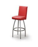 Nicholas - Swivel Stool with Upholstered Seat and Backrest by Trica - Stools Canada