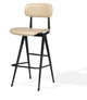 Perla - Stool with Wheat PPM Seat and Black Powdered Metal Base by BNT sohoConcept - Stools Canada
