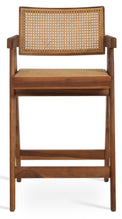 Pierre J Stool Teak Full Wicker by sohoConcept - Stools Canada