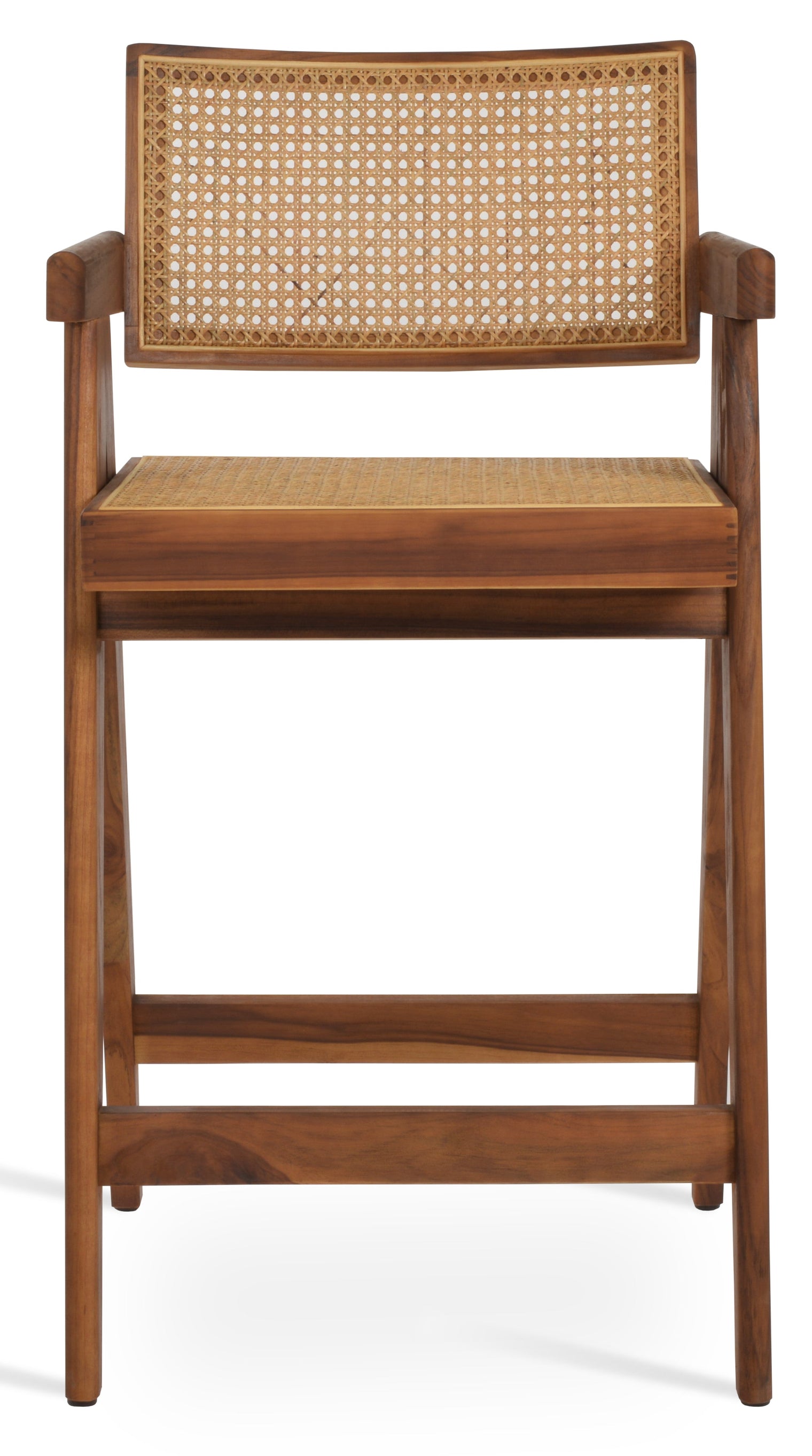 Pierre J Stool Teak Full Wicker by sohoConcept - Stools Canada