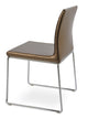 Polo - Stackable Chair with Gold PPM Seat and Chrome Base by BNT sohoConcept - Stools Canada