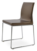 Polo - Stackable Chair with Gold PPM Seat and Chrome Base by BNT sohoConcept - Stools Canada