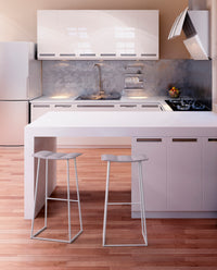 Palmo - Stationary Stool with Upholstered Seat by Trica - Stools Canada