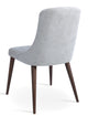 Romano - Dining Chair with Nubuck Fabric Beige Seat and Beech Walnut Finished Base by BNT sohoConcept - Stools Canada