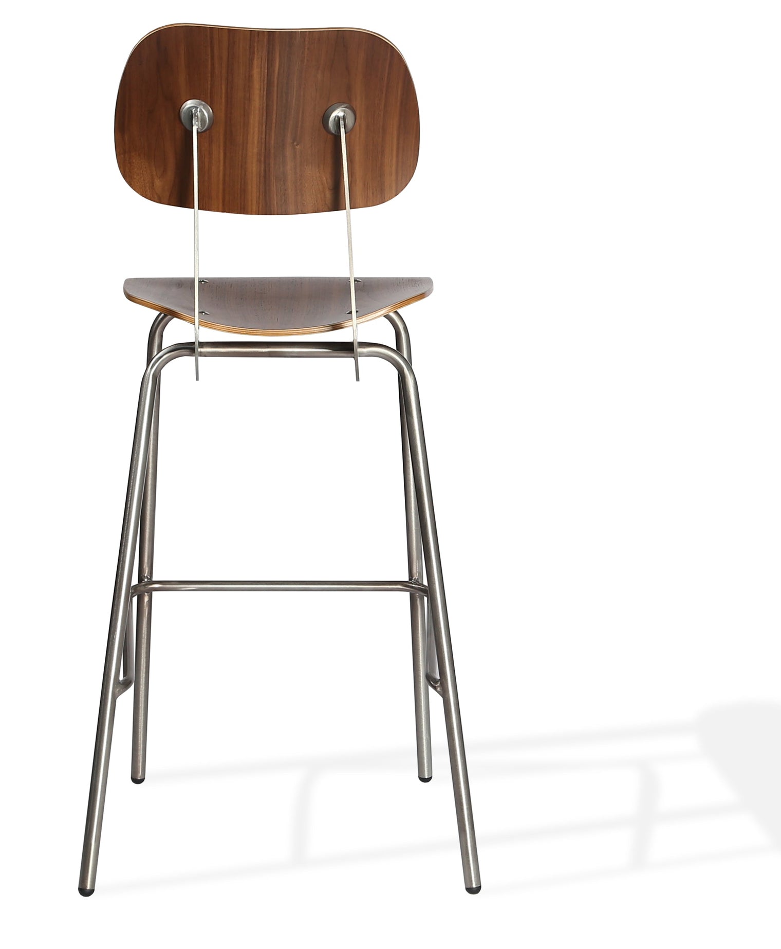 Saba - Stool with Walnut Finished Seat and Gunmetal Base by BNT sohoConcept - Stools Canada