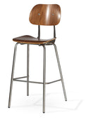 Saba - Stool with Walnut Finished Seat and Gunmetal Base by BNT sohoConcept - Stools Canada