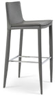 Tiffany - Grey Bonded Leather Seat and Grey Steel Tube Base by BNT sohoConcept - Stools Canada