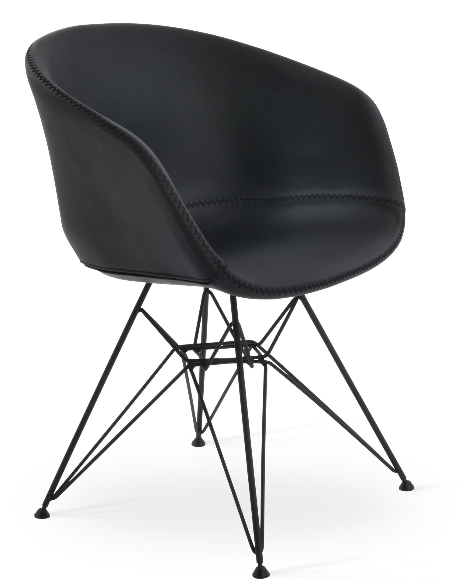 Tribeca - Tower Chair with Black PPM Seat and Black Base by BNT sohoConcept - Stools Canada