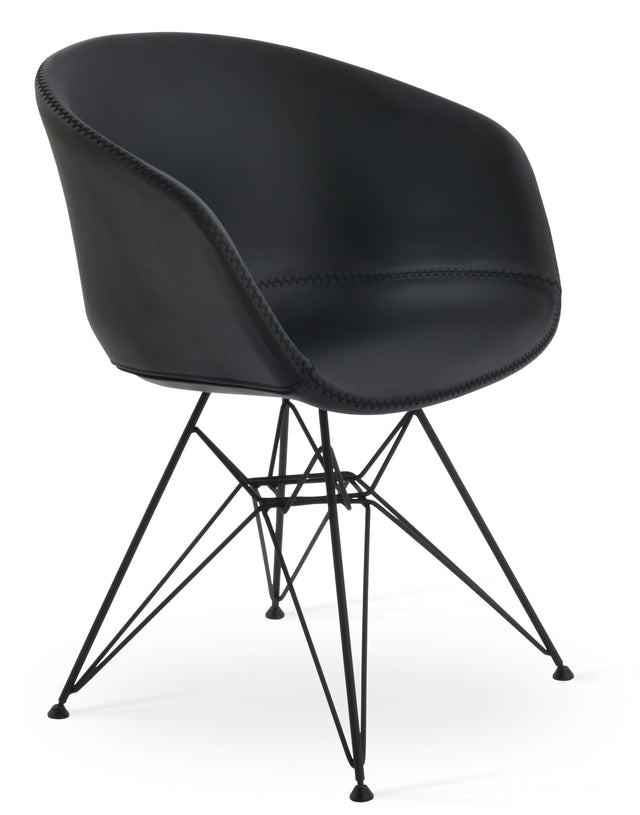 Tribeca - Tower Chair with Black PPM Seat and Black Base by BNT sohoConcept - Stools Canada