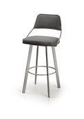 Wish - Swivel Stool with Upholstered Seat and Backrest by Trica - Stools Canada