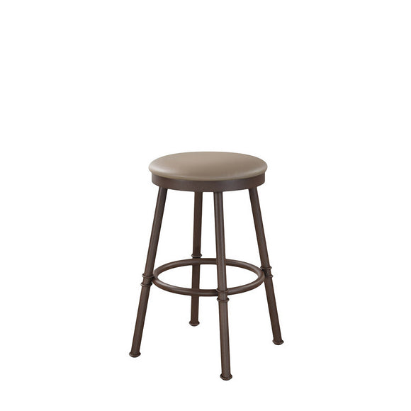Sal - Backless Swivel Stool with Upholstered Seat by Trica - Stools Canada